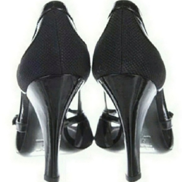 Prada OPEN TOE black heels. Size 40 - Picture 7 of 14